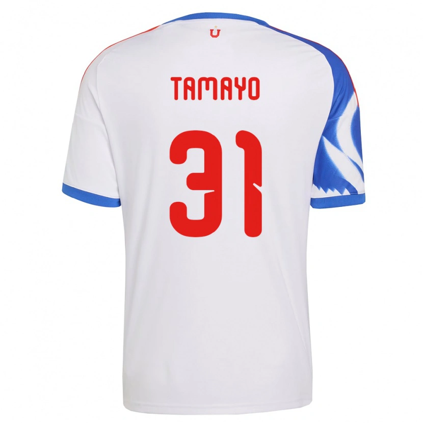 Danxen Dzieci Bianneider Tamayo #31 Biały Granatowy Wyjazdowa Koszulka 2026/27 Koszulki Klubowe