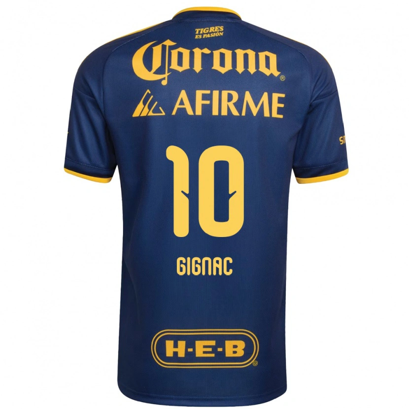 Danxen Dzieci Andre-Pierre Gignac #10 Królewski Niebieski Żółty Wyjazdowa Koszulka 2026/27 Koszulki Klubowe