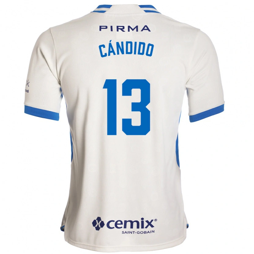 Danxen Dzieci Camilo Cándido #13 Biały Niebieski Czerwony Wyjazdowa Koszulka 2026/27 Koszulki Klubowe