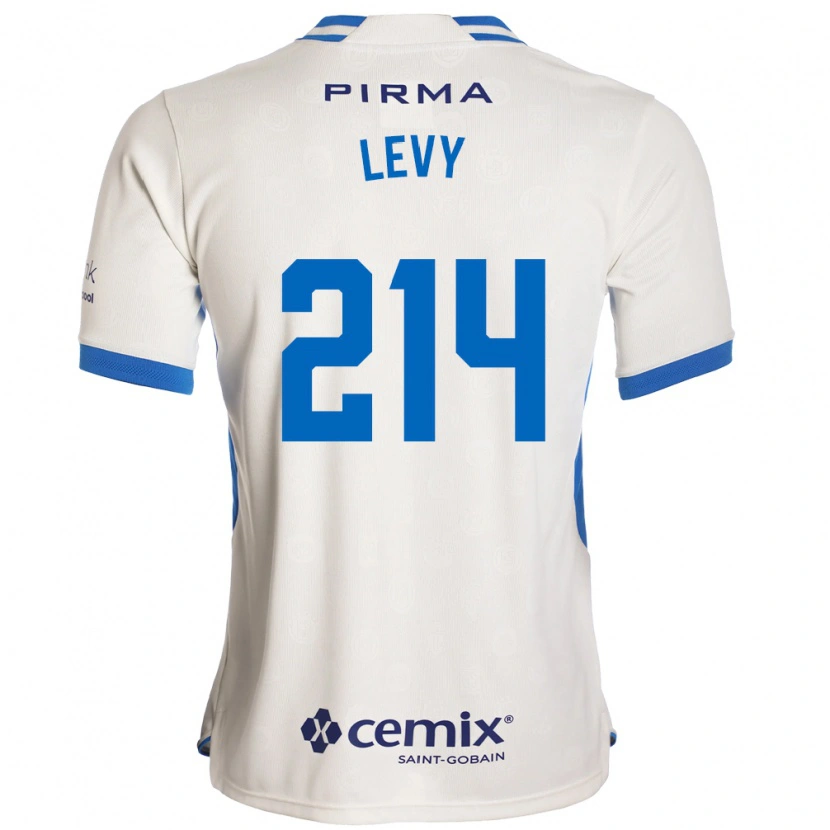 Danxen Dzieci Mateo Levy #214 Biały Niebieski Czerwony Wyjazdowa Koszulka 2026/27 Koszulki Klubowe