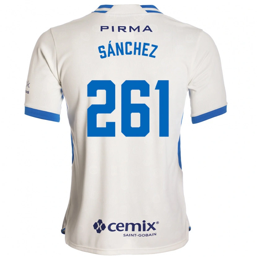 Danxen Dzieci Paulo Sánchez #261 Biały Niebieski Czerwony Wyjazdowa Koszulka 2026/27 Koszulki Klubowe
