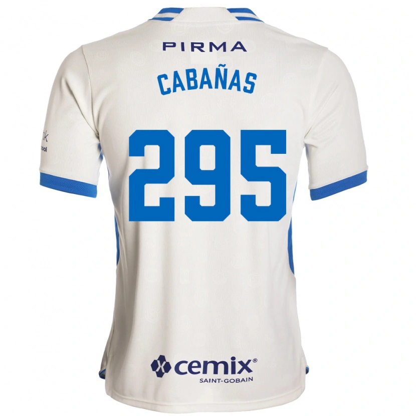 Danxen Dzieci Diego Cabañas #295 Biały Niebieski Czerwony Wyjazdowa Koszulka 2026/27 Koszulki Klubowe