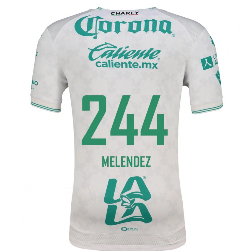 Danxen Dzieci Carlos Meléndez #244 Jasnozielony Biały Wyjazdowa Koszulka 2026/27 Koszulki Klubowe