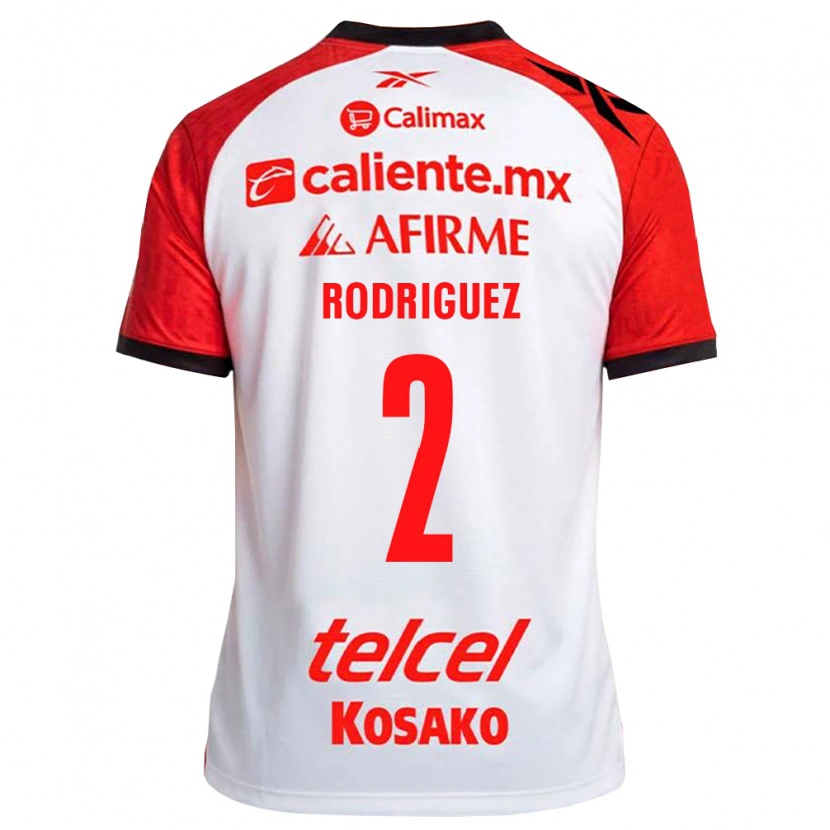 Danxen Dzieci Antonio Rodríguez #2 Biały Czarny Czerwony Wyjazdowa Koszulka 2026/27 Koszulki Klubowe