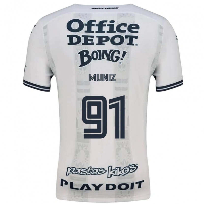 Danxen Dzieci Brandon Muñiz #91 Czerwony Biały Czarny Wyjazdowa Koszulka 2026/27 Koszulki Klubowe