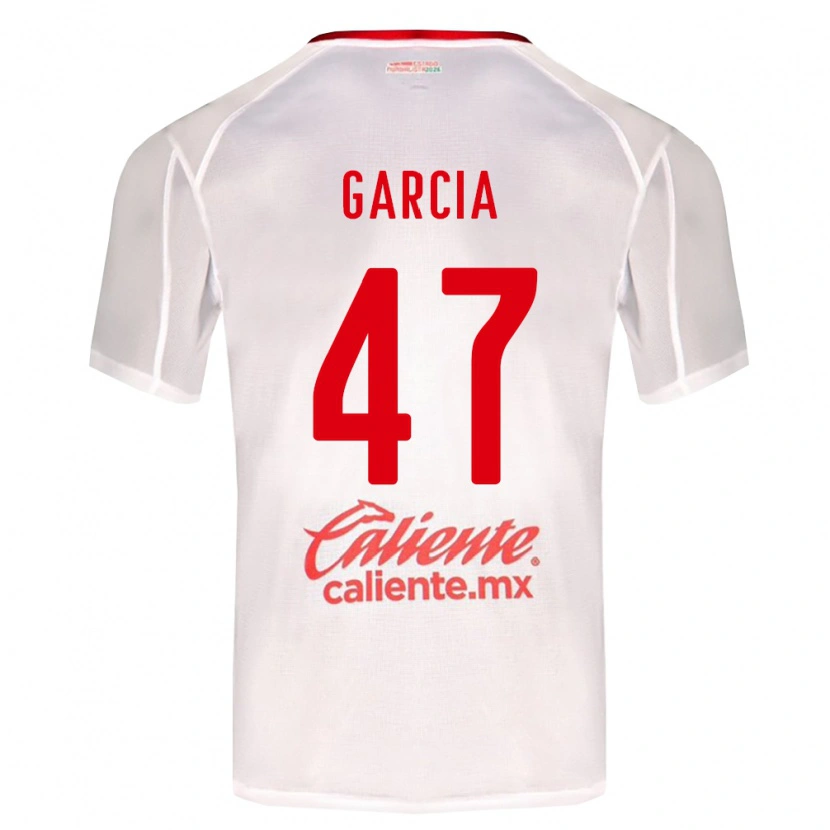 Danxen Dzieci Gael García #47 Biały Zielony Czerwony Wyjazdowa Koszulka 2026/27 Koszulki Klubowe