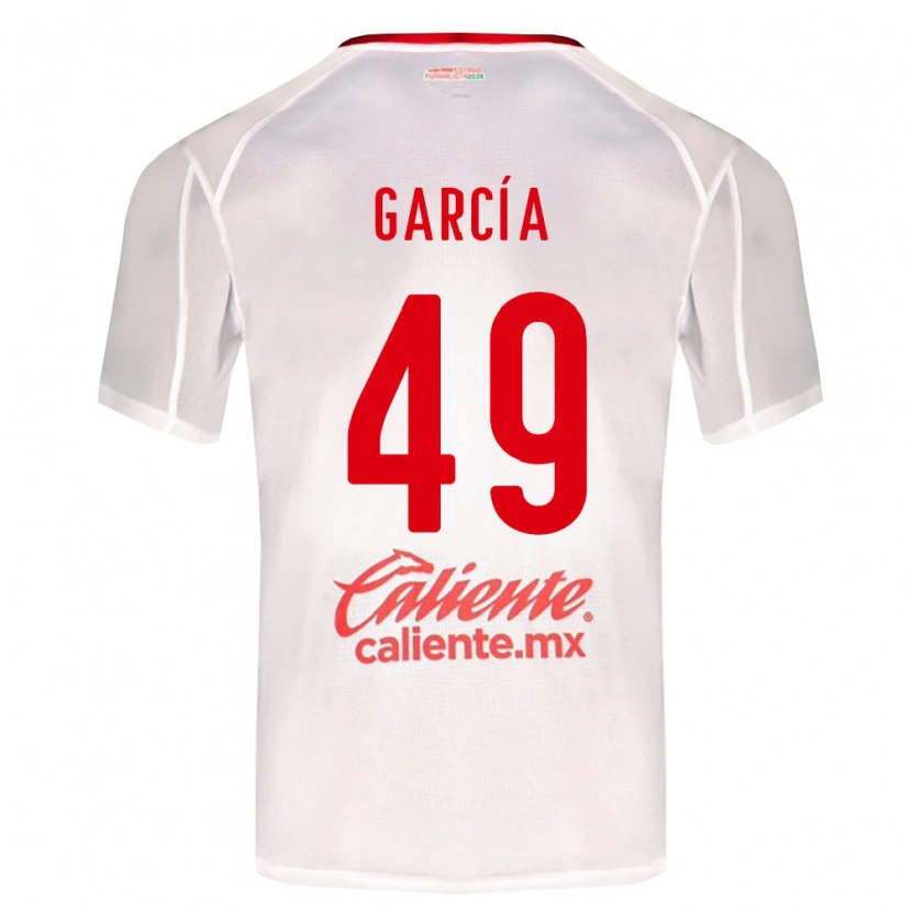 Danxen Dzieci Gilberto García #49 Biały Zielony Czerwony Wyjazdowa Koszulka 2026/27 Koszulki Klubowe
