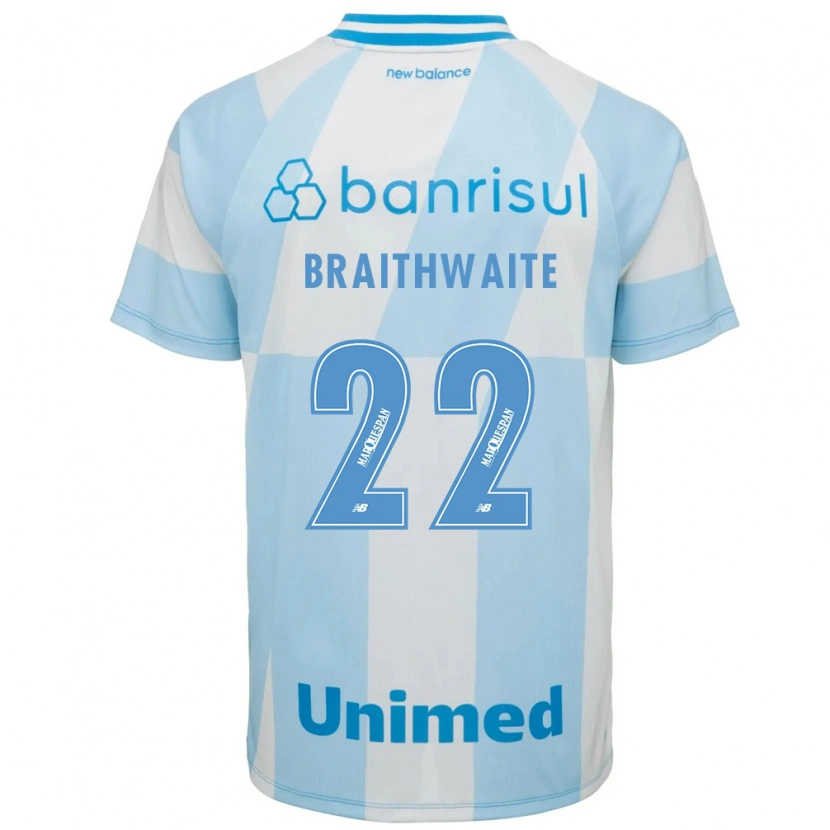 Danxen Dzieci Martin Braithwaite #22 Jasny Niebieski Biały Wyjazdowa Koszulka 2026/27 Koszulki Klubowe