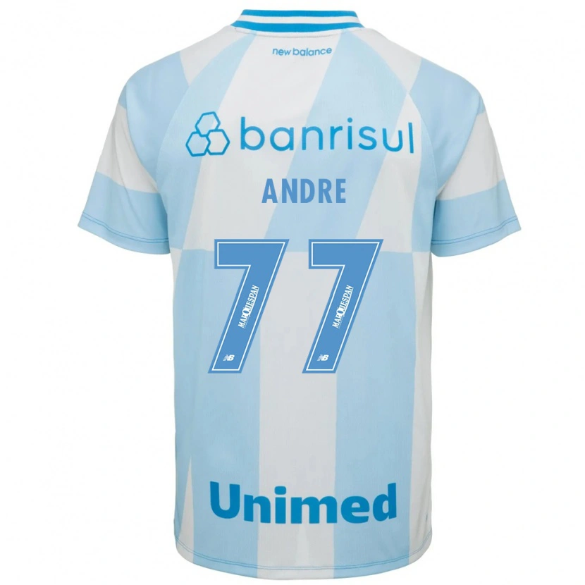 Danxen Dzieci André #77 Jasny Niebieski Biały Wyjazdowa Koszulka 2026/27 Koszulki Klubowe