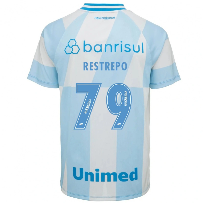Danxen Dzieci Kelly Restrepo #79 Jasny Niebieski Biały Wyjazdowa Koszulka 2026/27 Koszulki Klubowe