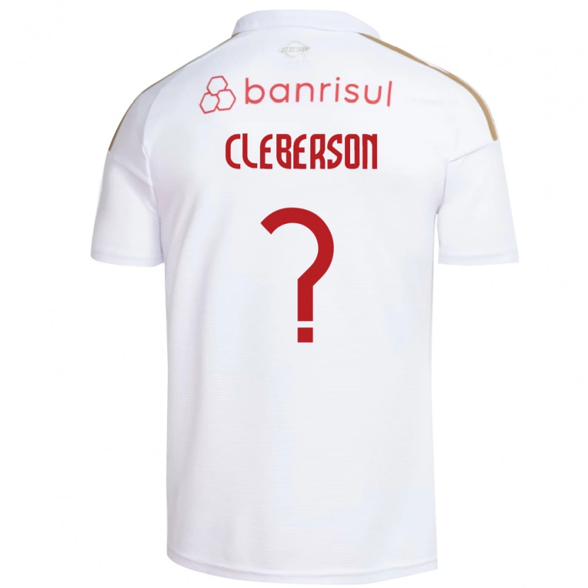 Danxen Dzieci Cleberson #0 Biały Czerwony Wyjazdowa Koszulka 2026/27 Koszulki Klubowe