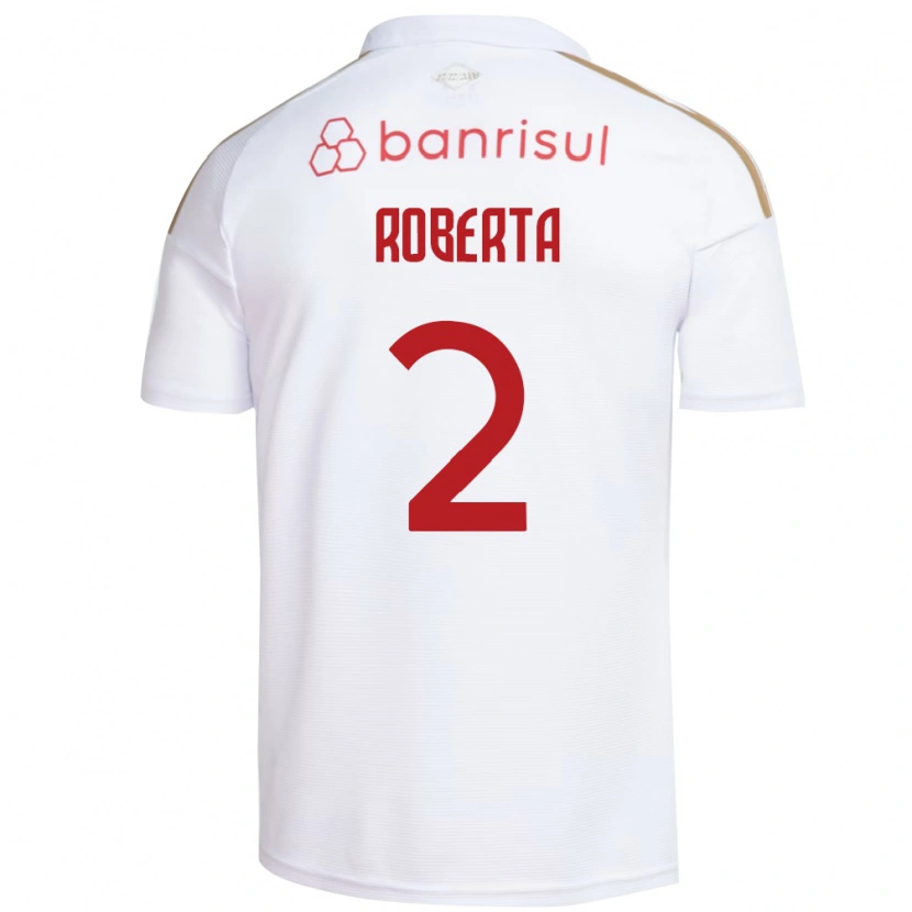 Danxen Dzieci Roberta #2 Biały Czerwony Wyjazdowa Koszulka 2026/27 Koszulki Klubowe