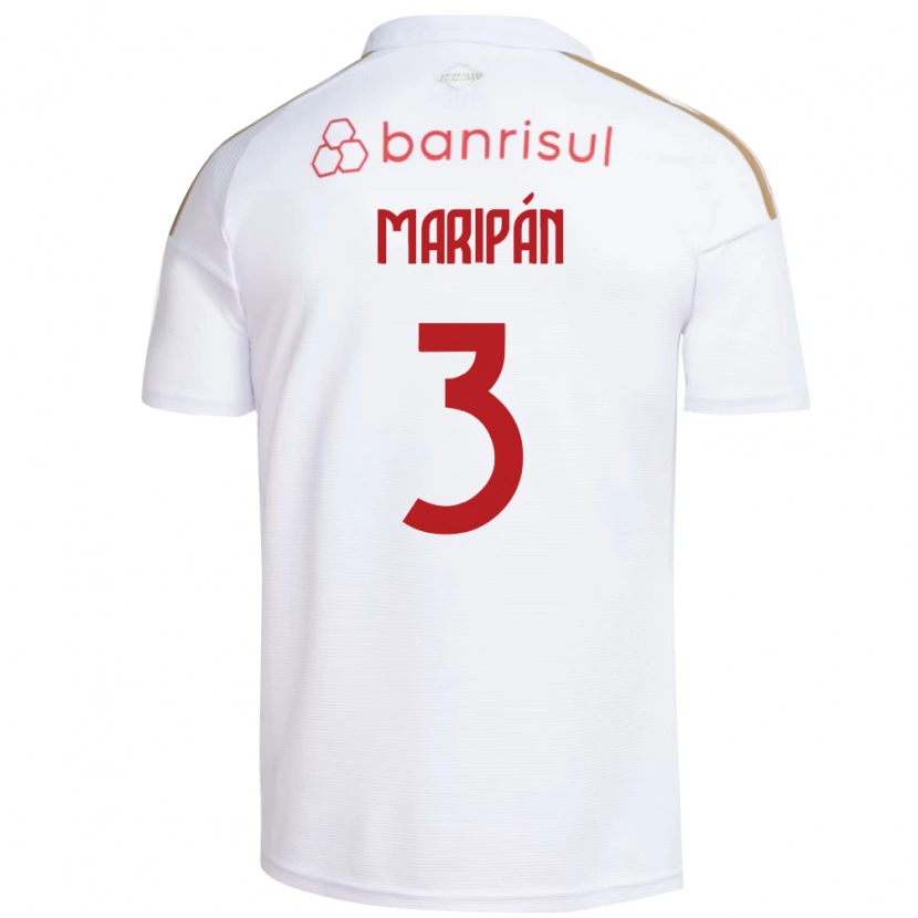 Danxen Dzieci Guillermo Maripán #3 Biały Czerwony Wyjazdowa Koszulka 2026/27 Koszulki Klubowe