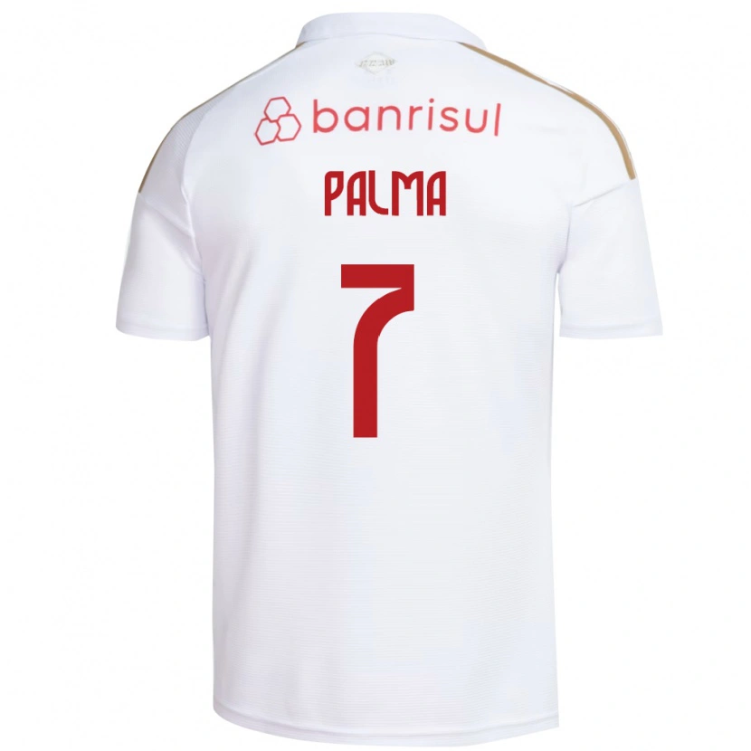 Danxen Dzieci Gabriel Palma #7 Biały Czerwony Wyjazdowa Koszulka 2026/27 Koszulki Klubowe