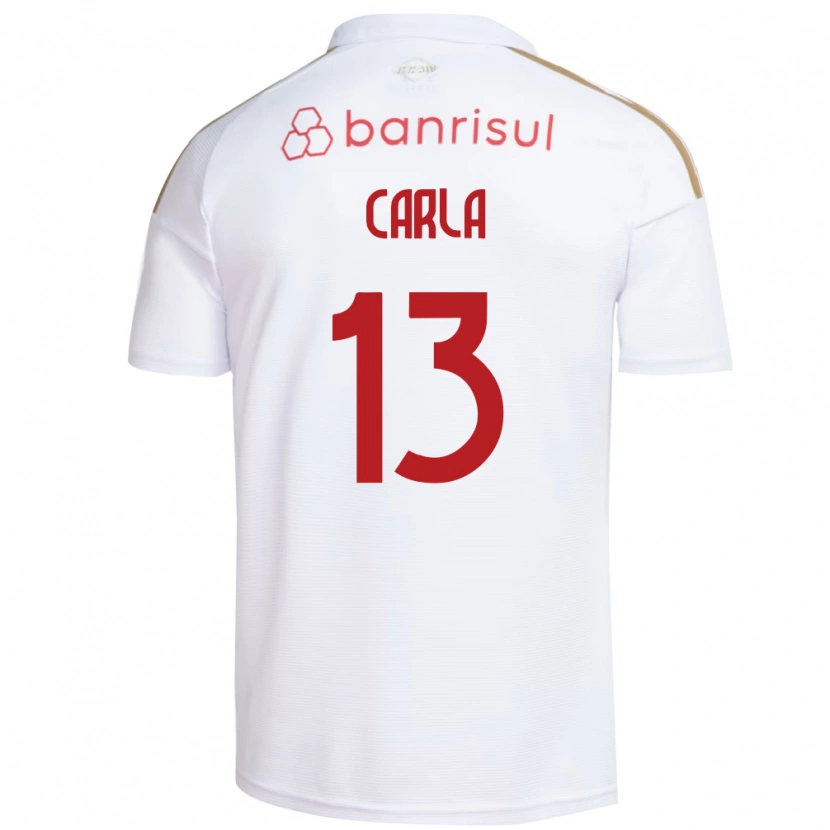 Danxen Dzieci Carla #13 Biały Czerwony Wyjazdowa Koszulka 2026/27 Koszulki Klubowe