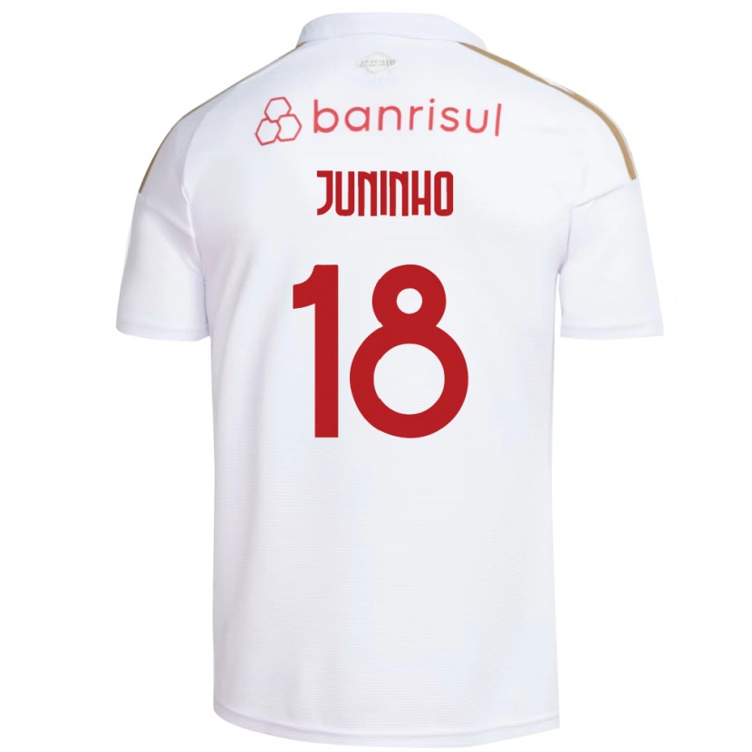 Danxen Dzieci Juninho #18 Biały Czerwony Wyjazdowa Koszulka 2026/27 Koszulki Klubowe