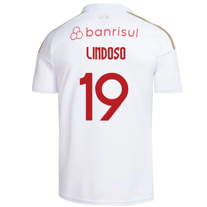 Danxen Dzieci Rodrigo Lindoso #19 Biały Czerwony Wyjazdowa Koszulka 2026/27 Koszulki Klubowe