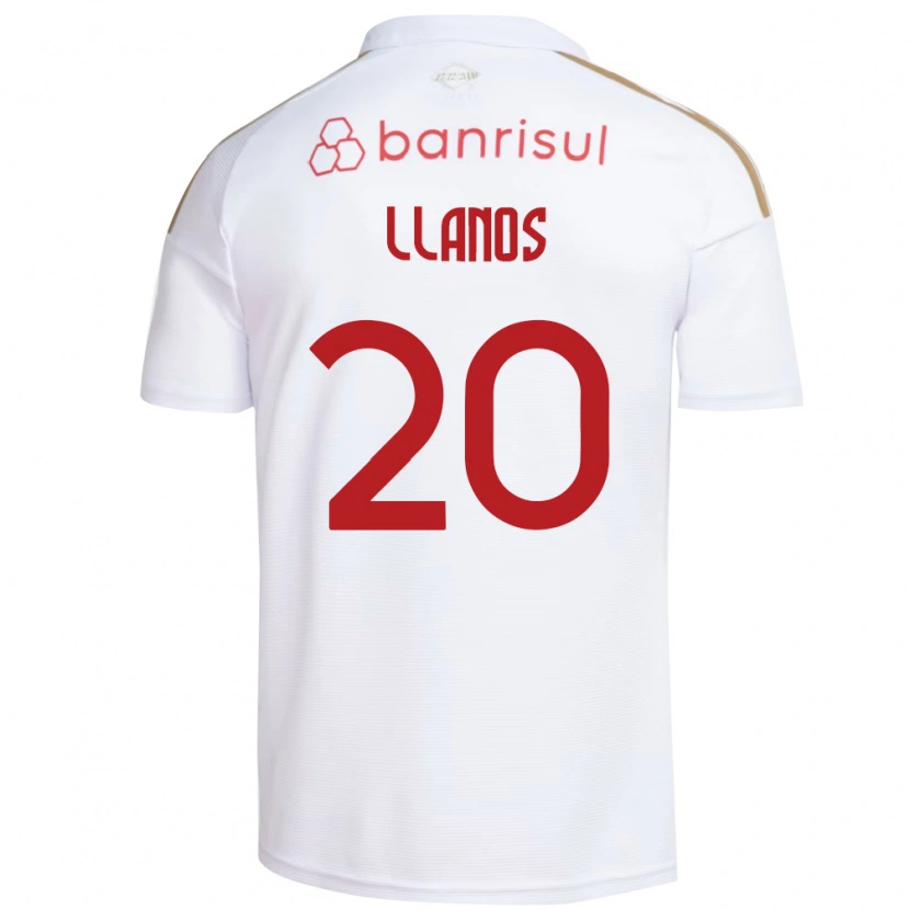 Danxen Dzieci Pati Llanos #20 Biały Czerwony Wyjazdowa Koszulka 2026/27 Koszulki Klubowe
