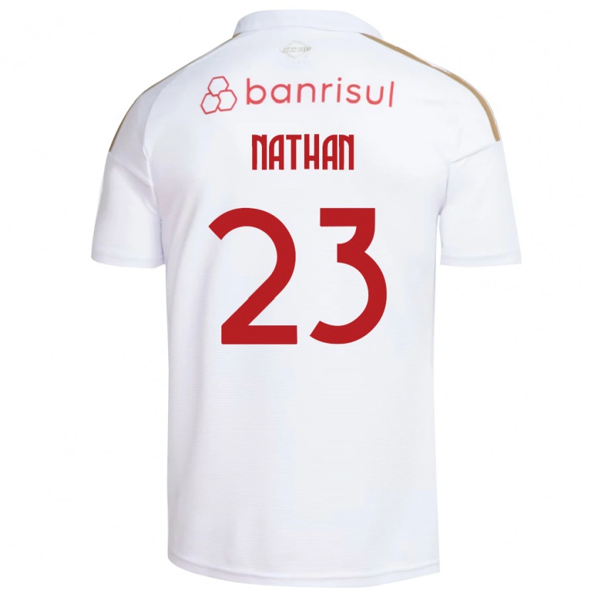 Danxen Dzieci Nathan #23 Biały Czerwony Wyjazdowa Koszulka 2026/27 Koszulki Klubowe