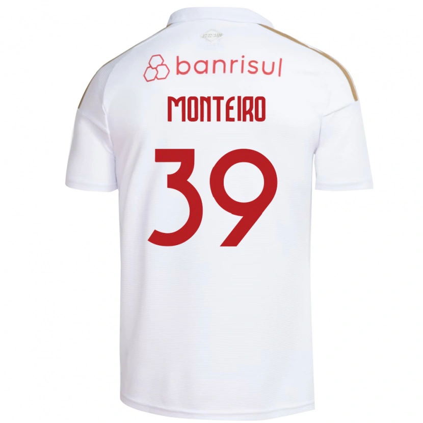 Danxen Dzieci Letícia Monteiro #39 Biały Czerwony Wyjazdowa Koszulka 2026/27 Koszulki Klubowe