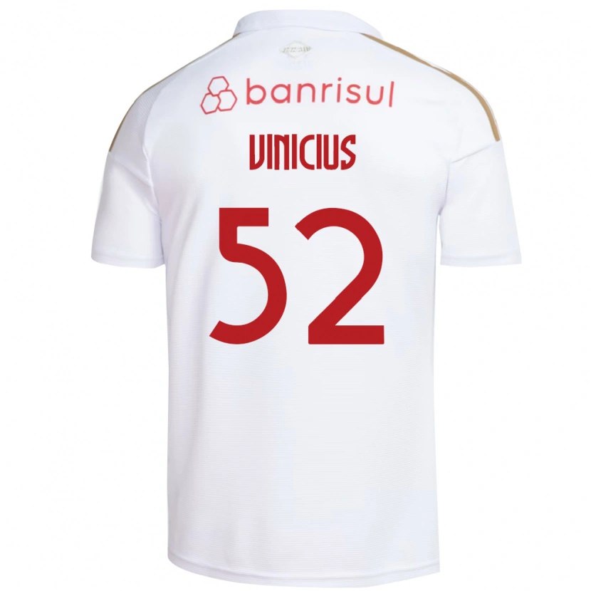 Danxen Dzieci Gabriel Vinicius #52 Biały Czerwony Wyjazdowa Koszulka 2026/27 Koszulki Klubowe