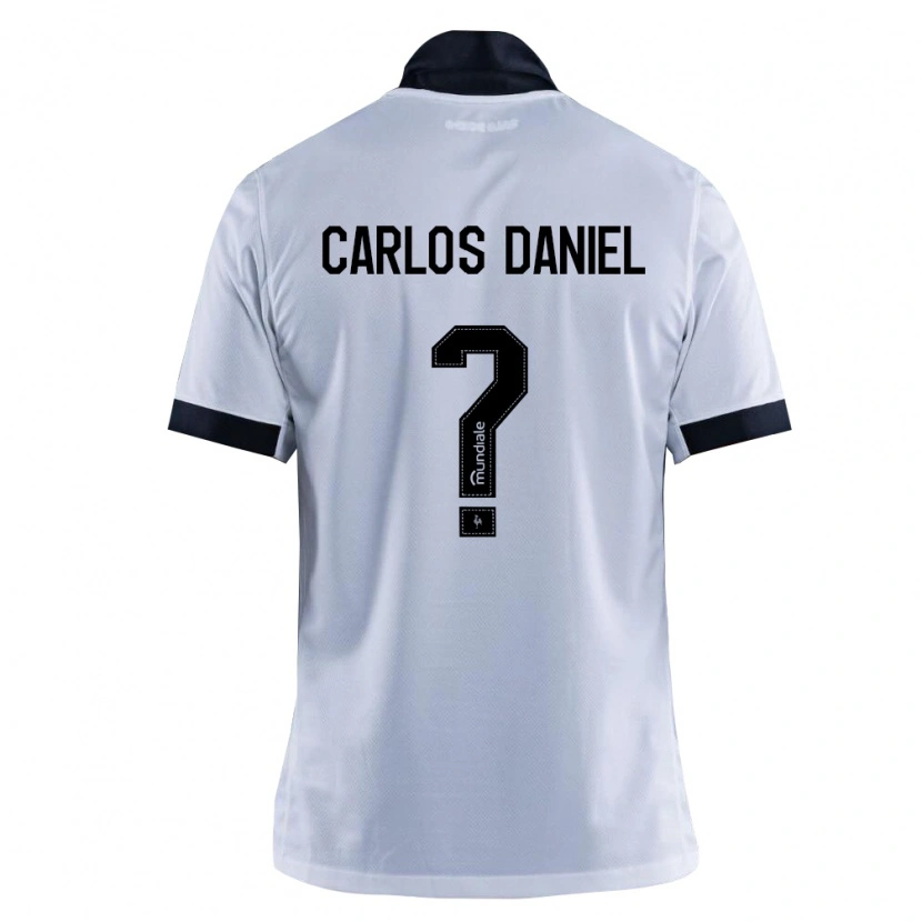 Danxen Dzieci Carlos Daniel #0 Czarny Biały Wyjazdowa Koszulka 2026/27 Koszulki Klubowe