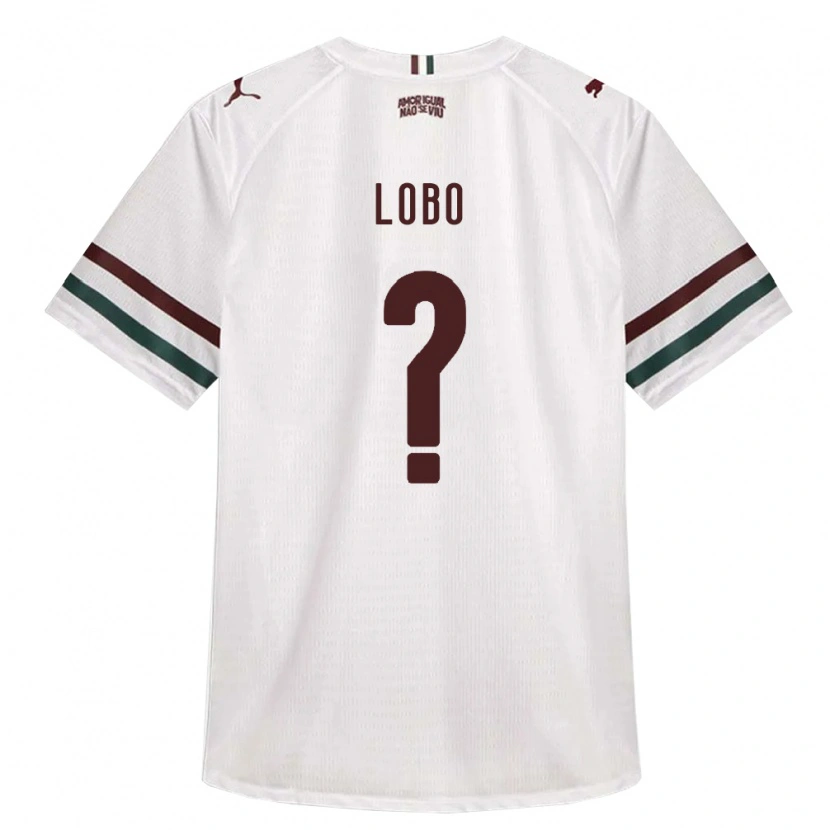 Danxen Dzieci Gustavo Lobo #0 Biały Zielony Burgundia Wyjazdowa Koszulka 2026/27 Koszulki Klubowe