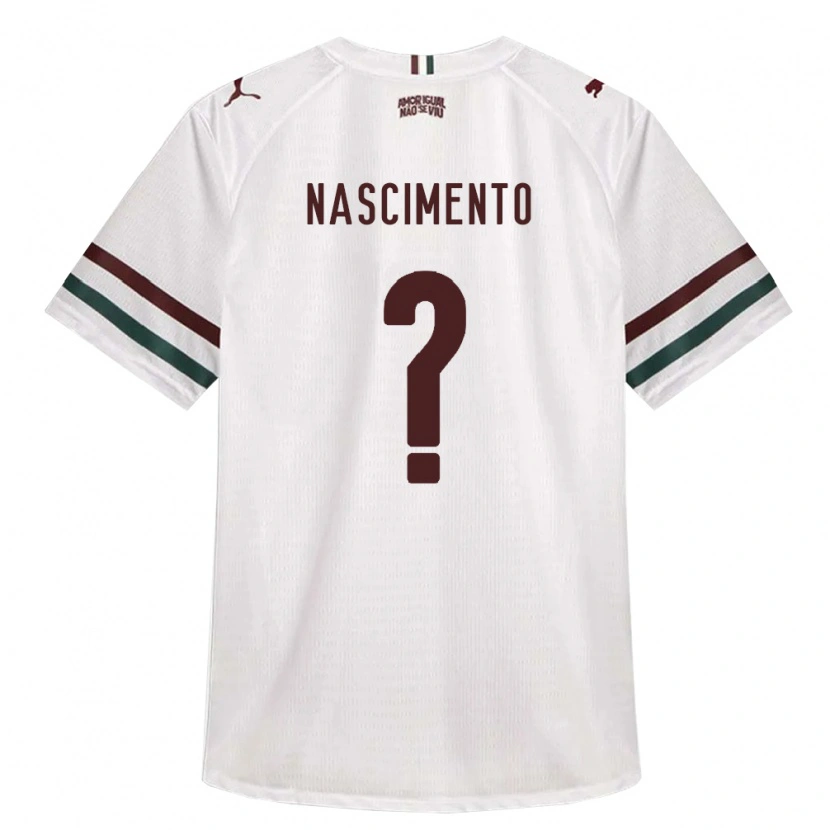 Danxen Dzieci Hiago Nascimento #0 Biały Zielony Burgundia Wyjazdowa Koszulka 2026/27 Koszulki Klubowe