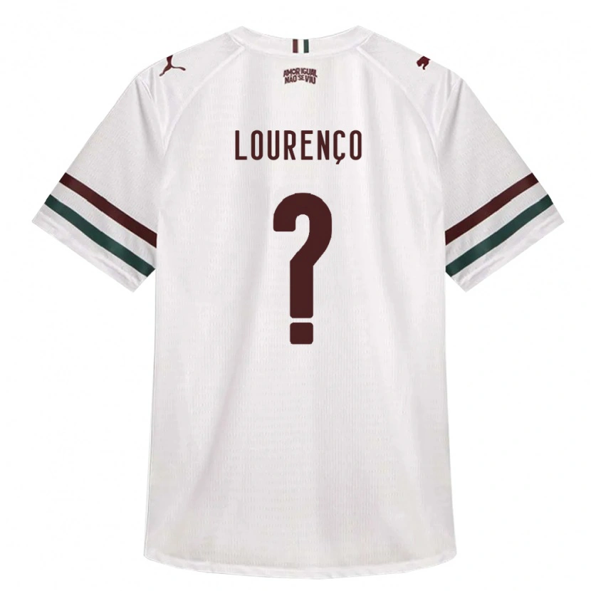 Danxen Dzieci João Lourenço #0 Biały Zielony Burgundia Wyjazdowa Koszulka 2026/27 Koszulki Klubowe