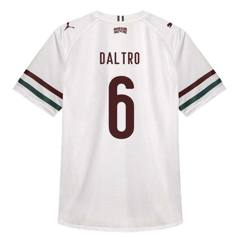Danxen Dzieci Erick Daltro #6 Biały Zielony Burgundia Wyjazdowa Koszulka 2026/27 Koszulki Klubowe