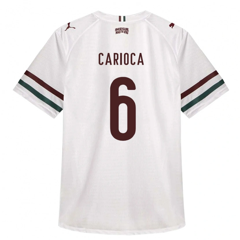Danxen Dzieci Gabriel Carioca #6 Biały Zielony Burgundia Wyjazdowa Koszulka 2026/27 Koszulki Klubowe