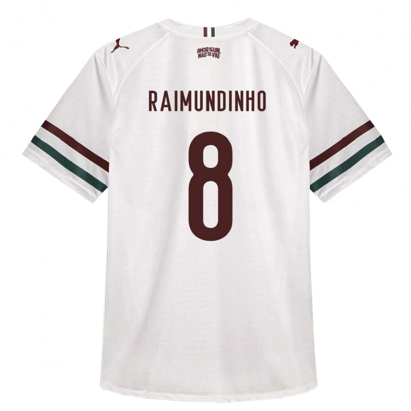 Danxen Dzieci Raimundinho #8 Biały Zielony Burgundia Wyjazdowa Koszulka 2026/27 Koszulki Klubowe