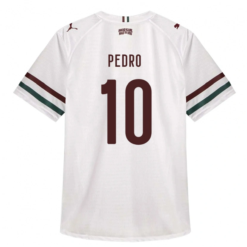 Danxen Dzieci Matheus Pedro #10 Biały Zielony Burgundia Wyjazdowa Koszulka 2026/27 Koszulki Klubowe