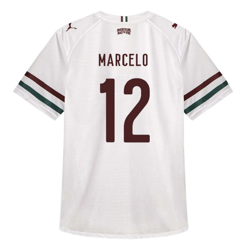 Danxen Dzieci Marcelo #12 Biały Zielony Burgundia Wyjazdowa Koszulka 2026/27 Koszulki Klubowe