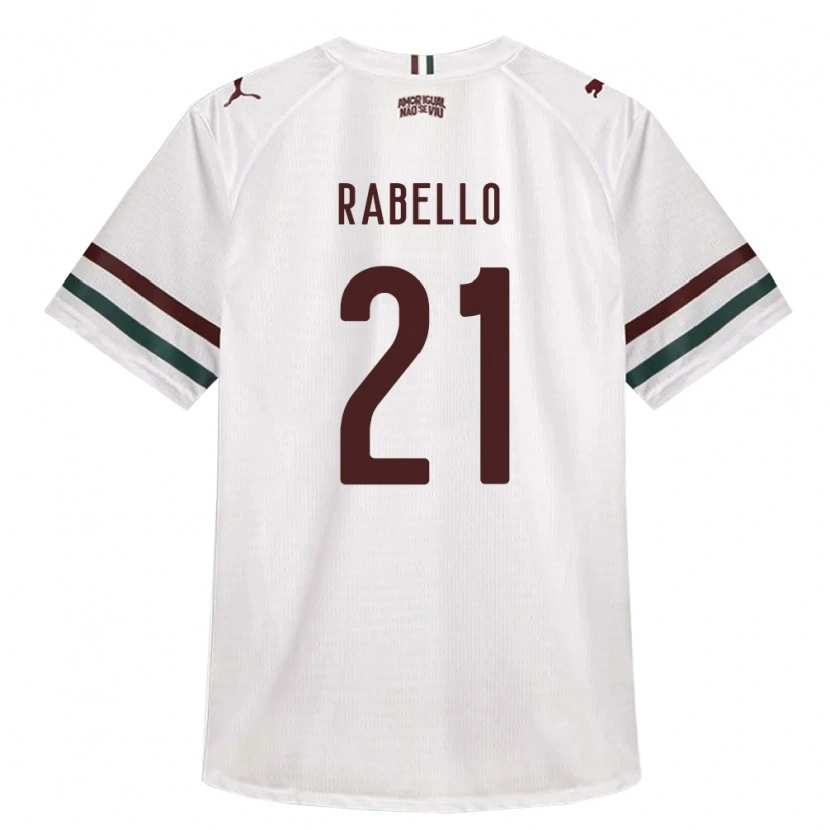 Danxen Dzieci Igor Rabello #21 Biały Zielony Burgundia Wyjazdowa Koszulka 2026/27 Koszulki Klubowe