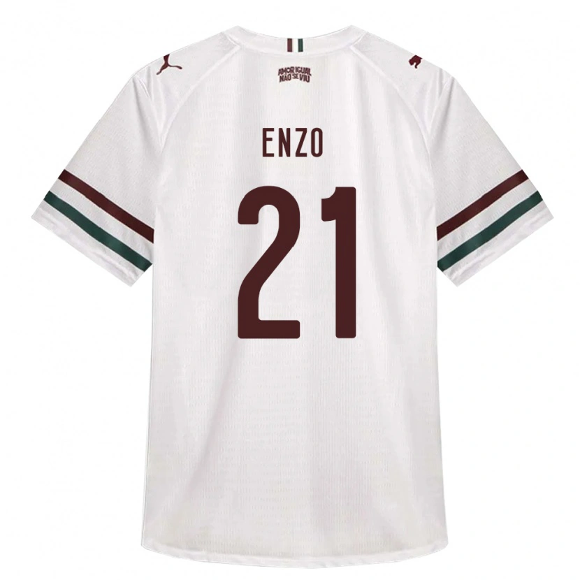 Danxen Dzieci Enzo Munerato Sene #21 Biały Zielony Burgundia Wyjazdowa Koszulka 2026/27 Koszulki Klubowe