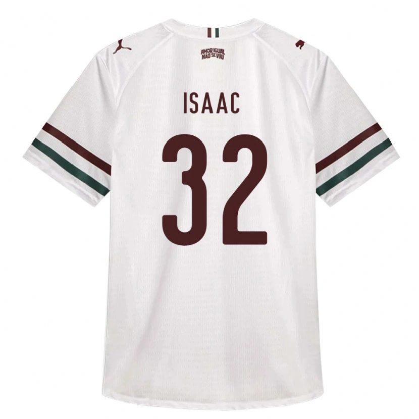 Danxen Dzieci Isaac #32 Biały Zielony Burgundia Wyjazdowa Koszulka 2026/27 Koszulki Klubowe