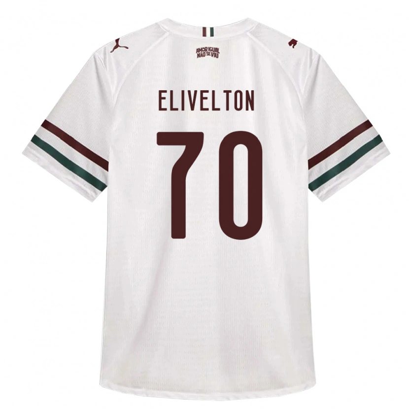 Danxen Dzieci Elivelton Guedes Alves Da Silva #70 Biały Zielony Burgundia Wyjazdowa Koszulka 2026/27 Koszulki Klubowe