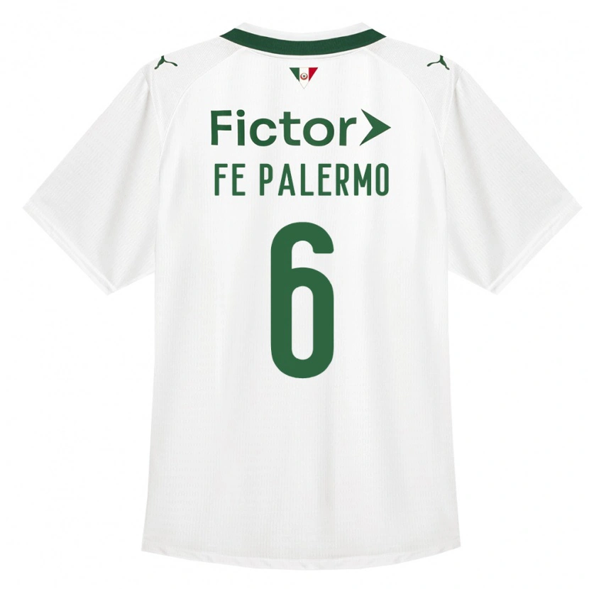 Danxen Dzieci Fe Palermo #6 Zielony Biały Wyjazdowa Koszulka 2026/27 Koszulki Klubowe