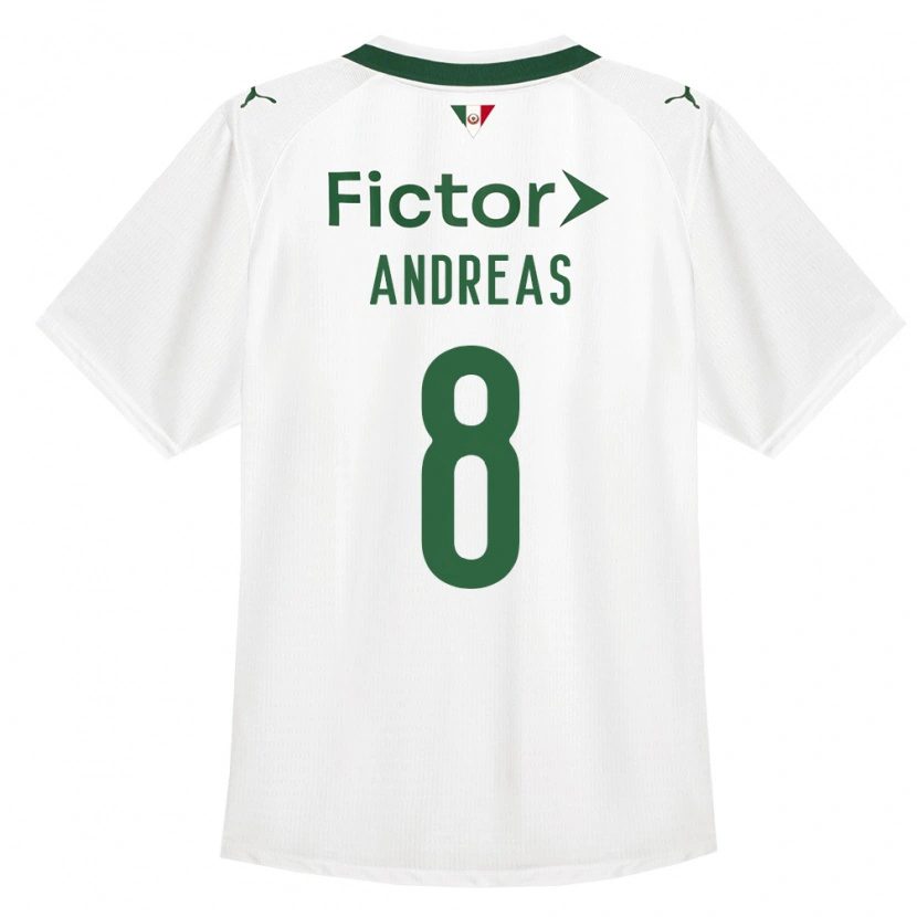 Danxen Dzieci Andreas Pereira #8 Zielony Biały Wyjazdowa Koszulka 2026/27 Koszulki Klubowe