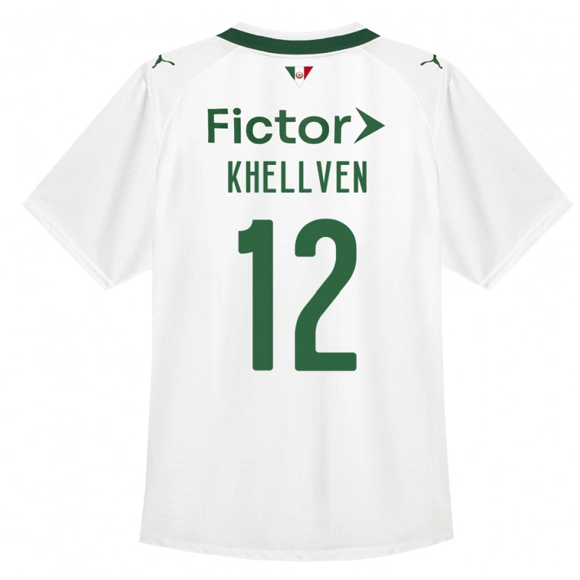 Danxen Dzieci Khellven Douglas Silva Oliveira #12 Zielony Biały Wyjazdowa Koszulka 2026/27 Koszulki Klubowe