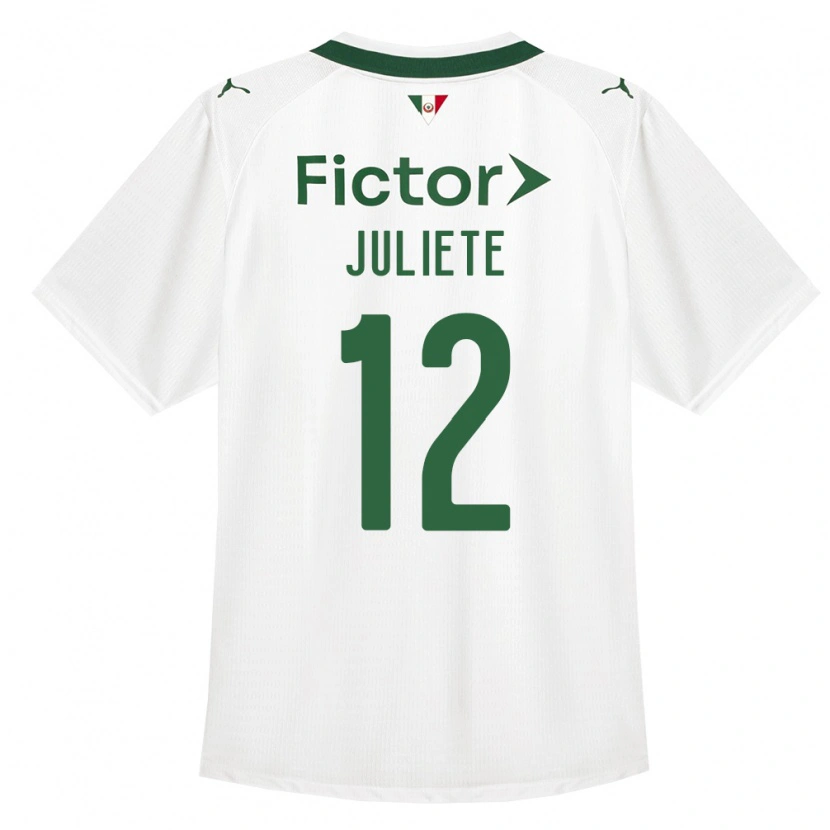 Danxen Dzieci Juliete #12 Zielony Biały Wyjazdowa Koszulka 2026/27 Koszulki Klubowe
