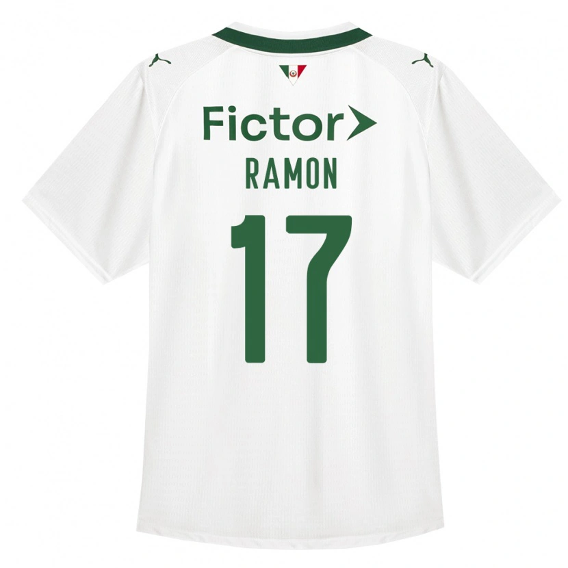 Danxen Dzieci Ramon Riquelme #17 Zielony Biały Wyjazdowa Koszulka 2026/27 Koszulki Klubowe