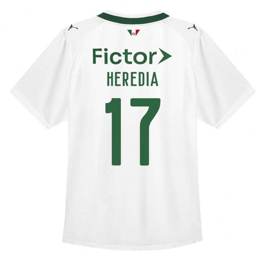 Danxen Dzieci Jesus Heredia #17 Zielony Biały Wyjazdowa Koszulka 2026/27 Koszulki Klubowe