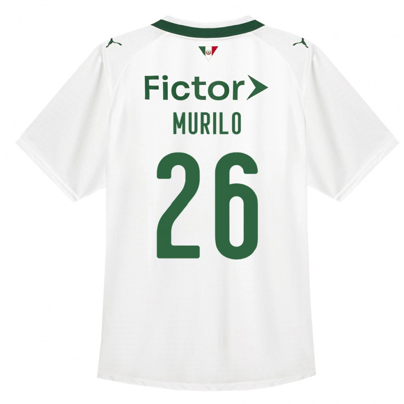 Danxen Dzieci Murilo Cerqueira Paim #26 Zielony Biały Wyjazdowa Koszulka 2026/27 Koszulki Klubowe
