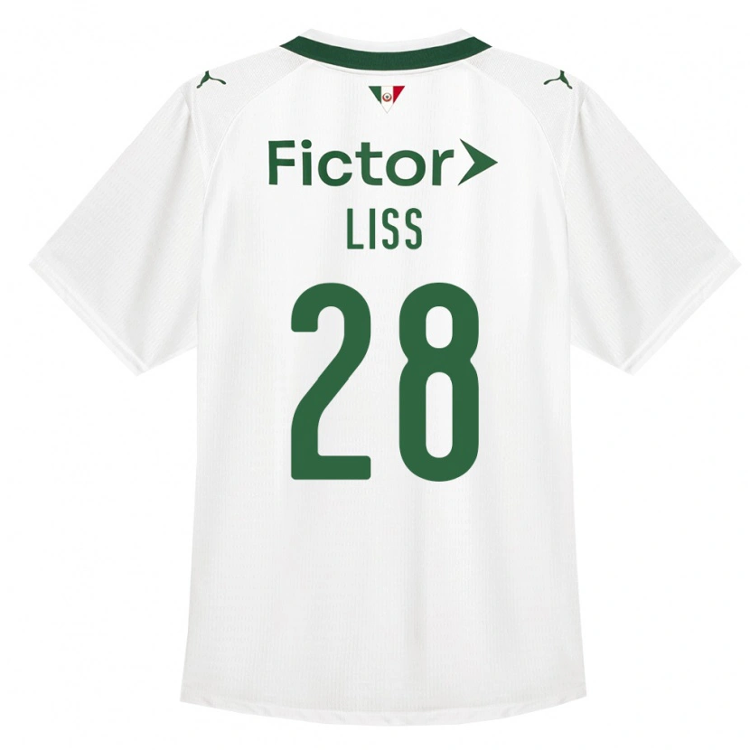 Danxen Dzieci Victória Liss #28 Zielony Biały Wyjazdowa Koszulka 2026/27 Koszulki Klubowe