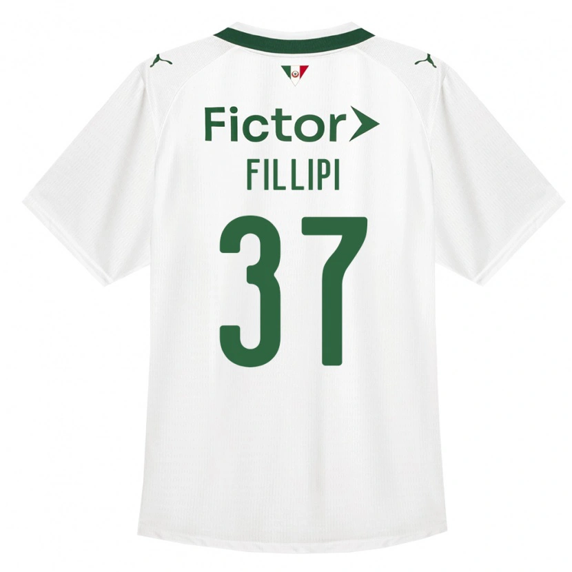 Danxen Dzieci Riquelme Fillipi #37 Zielony Biały Wyjazdowa Koszulka 2026/27 Koszulki Klubowe