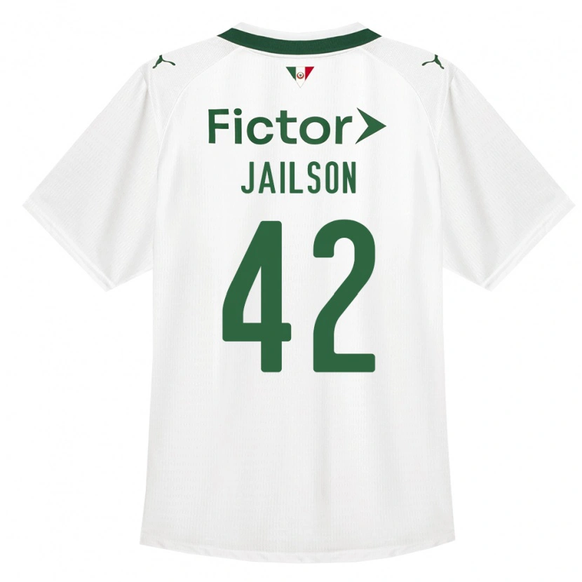 Danxen Dzieci Jailson #42 Zielony Biały Wyjazdowa Koszulka 2026/27 Koszulki Klubowe