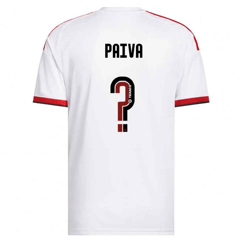Danxen Dzieci Diego Paiva #0 Biały Czerwony Czarny Wyjazdowa Koszulka 2026/27 Koszulki Klubowe