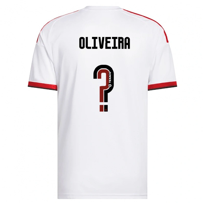 Danxen Dzieci Lucas Oliveira #0 Biały Czerwony Czarny Wyjazdowa Koszulka 2026/27 Koszulki Klubowe